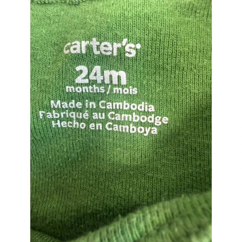 Carter's Mighty Goods Kong Sleeve Bodysuits Boy 24M Dino 4 Pack Bundle Cotton